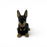 Flexi Dobermann – Figurine articulée 3D | Da Corn Lab