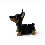 Flexi Dobermann – Figurine articulée 3D | Da Corn Lab