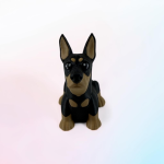 Flexi Dobermann – Figurine articulée 3D | Da Corn Lab