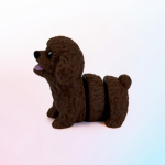 Flexi Caniche – Figurine articulée 3D | Da Corn Lab