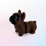 Flexi Bouledogue français – Figurine 3D | Da Corn Lab