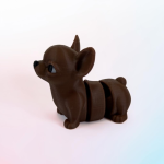 Flexi Chihuahua – Figurine articulée 3D | Da Corn Lab
