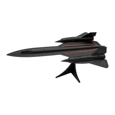 Réplique SR-71 Blackbird vue de côté - Avion espion supersonique modélisme aviation collection emblématique