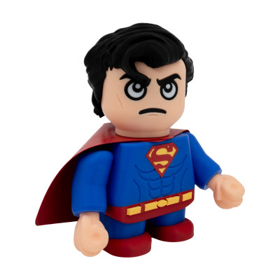 Figurine Super Smashed Superman vue de face - Super-héros DC Comics cape rouge bleu collection Man of Steel