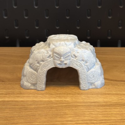 Cachette Aztèque - Cachette reptile terrarium 3D