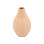 Soliflore amphore vase design vue de face - Décoration élégant pratique fleur unique blanc pêche noir intérieur