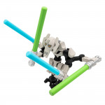 Figurine Général Grievous format brique vue de côté - Star Wars cyborg cruel sabres laser collection méchant