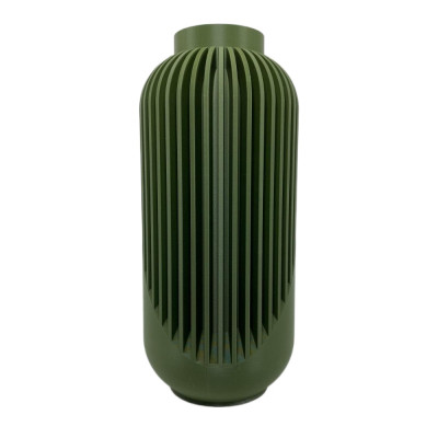 Vase moderne élégant vue de face - Décoration contemporaine raffinée fleurs intérieur design minimaliste