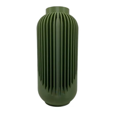Vase moderne élégant vue de face - Décoration contemporaine raffinée fleurs intérieur design minimaliste
