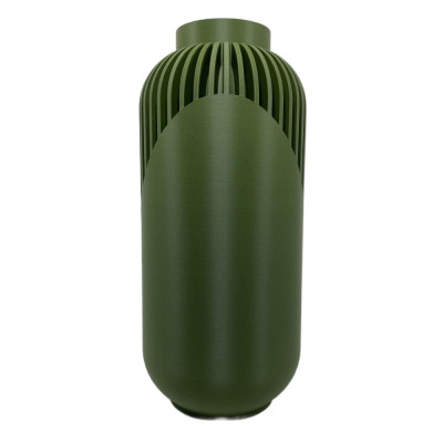 Vase contemporain élégant vue de côté - Décoration moderne raffinée fleurs intérieur design sophistiqué