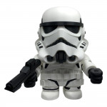 Figurine Smashed Trooper Stormtrooper vue de face - Star Wars soldat impérial Empire armure blanche collection galaxie