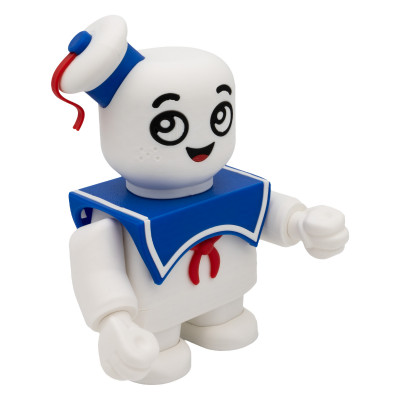 Figurine Stay Smashed Stay Puft Ghostbusters vue de face - Marshmallow géant SOS Fantômes Halloween mignon collection