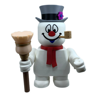 Figurine Frosty the Smashman bonhomme de neige vue de face - Décoration Noël hiver bonhomme neige collection