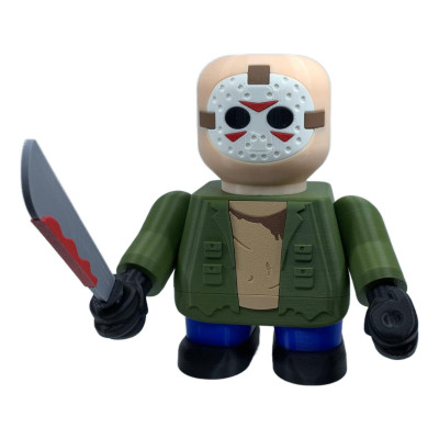 Figurine Jason Smashees Vendredi 13 vue de face - Jason Voorhees masque hockey Halloween horreur film collection