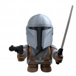 Figurine Mandalorian Smashalorian Star Wars vue de face - Mando armure beskar chasseur prime