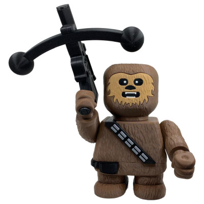 Figurine Smashbacca Chewbacca Star Wars vue de face - Wookiee poilu arbalète Han Solo Faucon Millenium collection