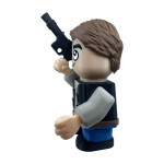 Statuette Han Solo Smashed vue de côté - Star Wars pilote Faucon Millenium contrebandier collection galaxie