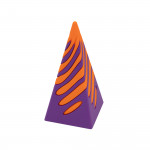 Fidget pyramide spirale mouvement hypnotique vue de face - Gadget anti-stress conception intrigante