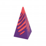 Fidget pyramide spirale mouvement hypnotique vue de face - Gadget anti-stress conception intrigante