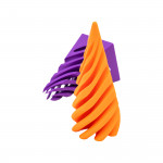 Fidget pyramide spirale mouvement hypnotique vue de face - Gadget anti-stress conception intrigante