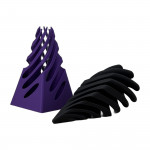 Fidget pyramide spirale mouvement hypnotique vue de face - Gadget anti-stress conception intrigante