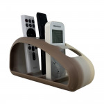 Support rangement télécommande organisateur vue de face - Accessoire organisation salon PLA écologique