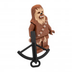 Figurine Chewbacca format brique vue de côté - Star Wars Wookiee poilu copilote Faucon Millenium collection