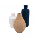 Soliflore vase amphore élégant vue de face - Vase décoratif fleur unique design minimaliste