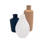 Soliflore vase amphore élégant vue de face - Vase décoratif fleur unique design minimaliste