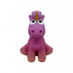 Figurine licorne Kilouch phosphorescent vue de face - Licorne mignonne louche brille noir magique rare impression 3D