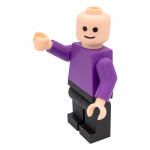 Figurine brique classique vue de côté - Personnage humain format brique personnalisable collection imagination