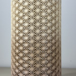 Luminaire Kumiko artisanat japonais vue assemblé - Lampe design zen modulable feng shui décoration intérieur