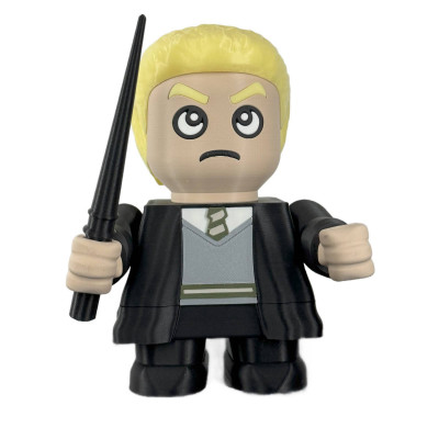 Figurine Drago Smashfoy Malfoy vue de face - Harry Potter Serpentard Poudlard sorcier arrogant blond collection