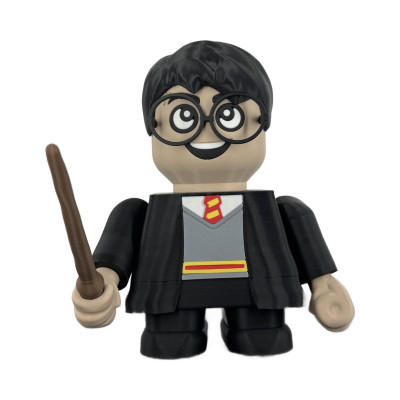 Figurine Harry Smasher Potter vue de face - Sorcier Gryffondor Poudlard choixpeau cicatrice lunettes collection magique