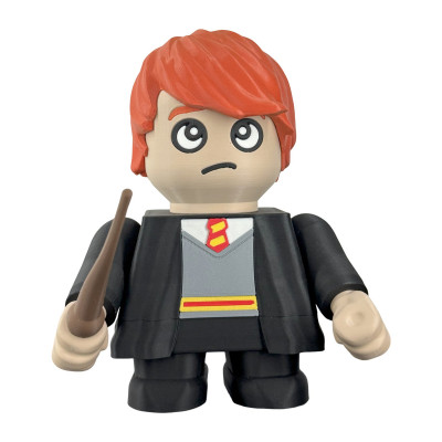 Figurine Ron Smashley Weasley vue de face - Harry Potter Gryffondor Poudlard sorcier roux ami maladroit collection