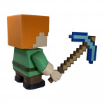 Figurine Smashed Alex Minecraft vue de face - Personnage explorateur biome jeu vidéo aventurière pixels