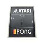 Cadre décoratif retro gaming impression 3D vue de face - Décoration Mario Tetris Pac-Man Space Invaders