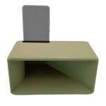 Haut-parleur passif amplification naturelle vue de côté - Enceinte acoustique smartphone accessoire audio portable