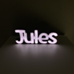 Lampe LED RGB personnalisable LightBox vue de face - Luminaire prénom texte image sur mesure