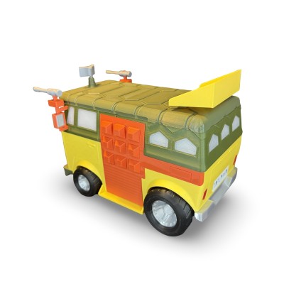 Van intervention Tortues Ninja vue de côté - TMNT véhicule combat New York modélisme aventure collection