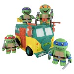 Maquette Van Tortues Ninja intervention vue de face - Modélisme véhicule TMNT combat Leonardo