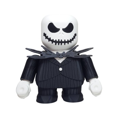 Figurine Jack Smashington Skellington Halloween vue de face - Étrange Noël citrouille squelette collection effrayant fun