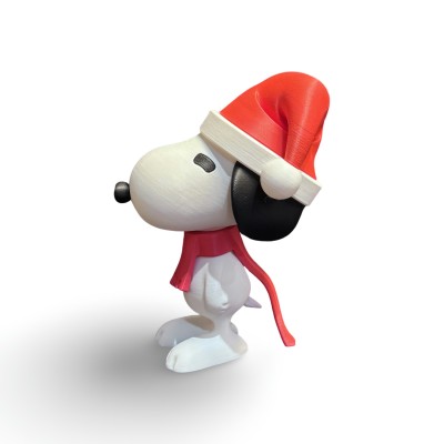 Snoopy de Noël imprimé en 3D - Décoration festive