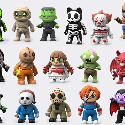 Figurines articulées Halloween imprimées en 3D